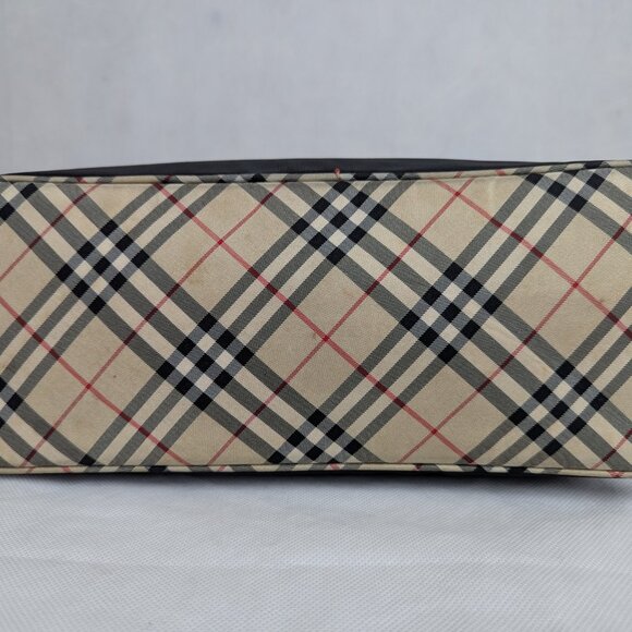 BURBERRY BLUE LABEL Handbag One Shoulder Nylon Black Nova Check Made in Italy. - Picture 7 of 12